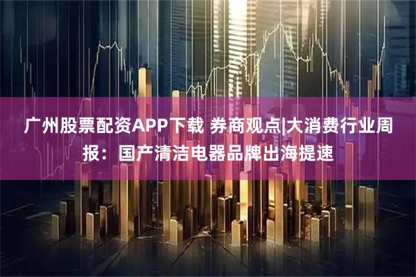 广州股票配资APP下载 券商观点|大消费行业周报：国产清洁电器品牌出海提速