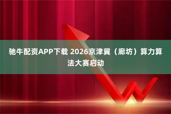 驰牛配资APP下载 2026京津冀（廊坊）算力算法大赛启动